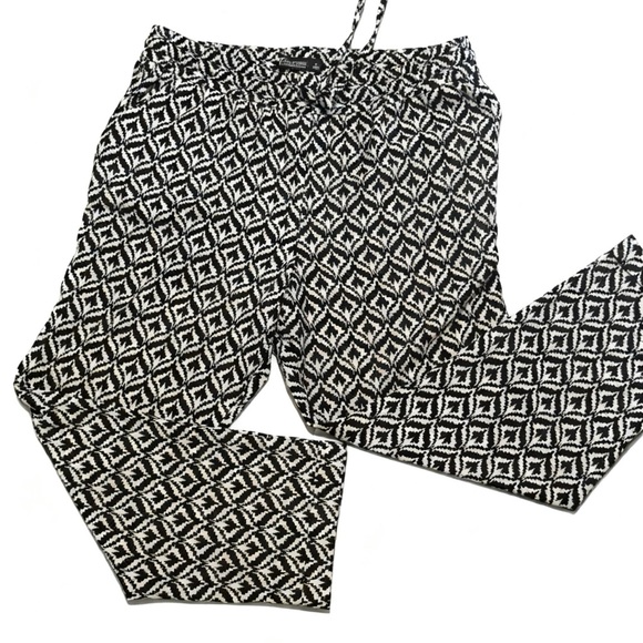 Pants - SEVENTH AVE. Black and White Geometric Pattern Women's Dress Pants